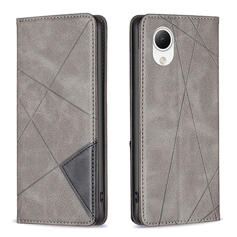 Custodia Portafoglio In Pelle Cover con Supporto B07F per Samsung Galaxy A23s Grigio