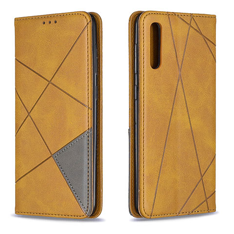 Custodia Portafoglio In Pelle Cover con Supporto B07F per Samsung Galaxy A30S Marrone Chiaro