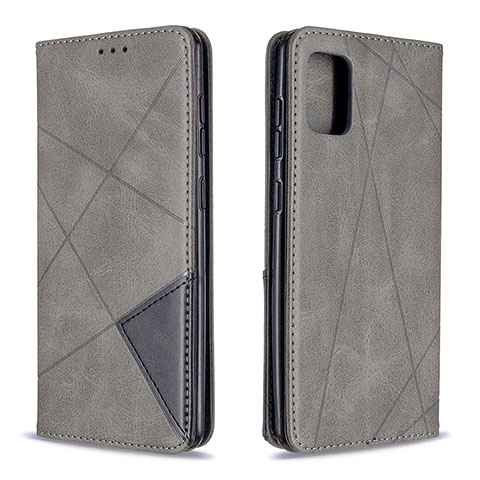 Custodia Portafoglio In Pelle Cover con Supporto B07F per Samsung Galaxy A31 Grigio