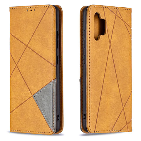 Custodia Portafoglio In Pelle Cover con Supporto B07F per Samsung Galaxy A32 4G Marrone Chiaro