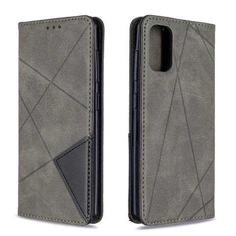 Custodia Portafoglio In Pelle Cover con Supporto B07F per Samsung Galaxy A41 Grigio