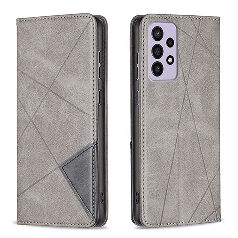 Custodia Portafoglio In Pelle Cover con Supporto B07F per Samsung Galaxy A73 5G Grigio