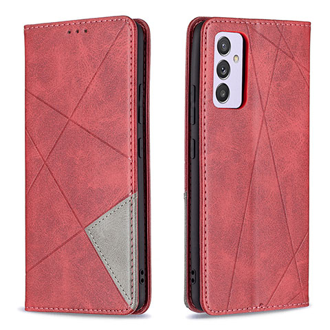 Custodia Portafoglio In Pelle Cover con Supporto B07F per Samsung Galaxy A82 5G Rosso