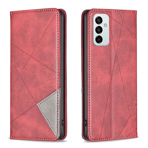 Custodia Portafoglio In Pelle Cover con Supporto B07F per Samsung Galaxy F23 5G Rosso