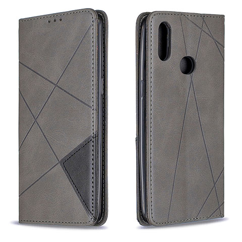 Custodia Portafoglio In Pelle Cover con Supporto B07F per Samsung Galaxy M01s Grigio