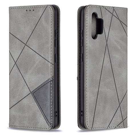 Custodia Portafoglio In Pelle Cover con Supporto B07F per Samsung Galaxy M32 5G Grigio