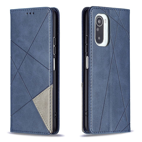 Custodia Portafoglio In Pelle Cover con Supporto B07F per Xiaomi Mi 11i 5G Blu