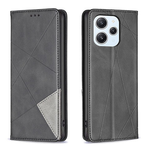 Custodia Portafoglio In Pelle Cover con Supporto B07F per Xiaomi Redmi 12 4G Nero