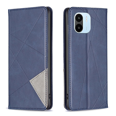 Custodia Portafoglio In Pelle Cover con Supporto B07F per Xiaomi Redmi A2 Blu