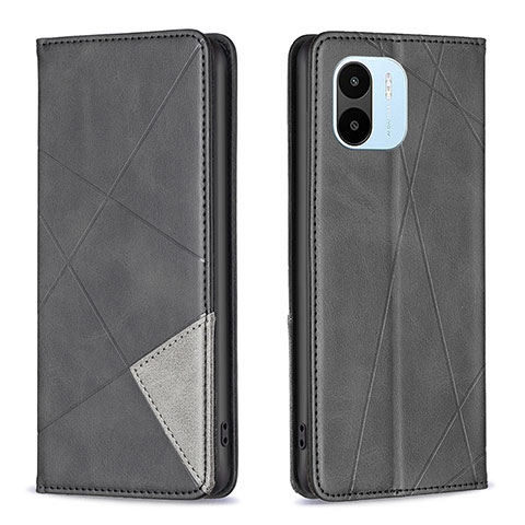 Custodia Portafoglio In Pelle Cover con Supporto B07F per Xiaomi Redmi A2 Nero