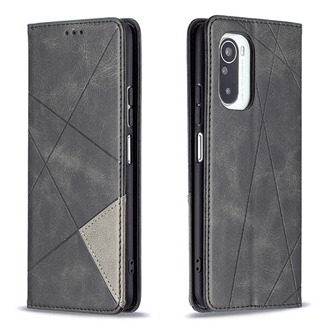 Custodia Portafoglio In Pelle Cover con Supporto B07F per Xiaomi Redmi K40 5G Nero