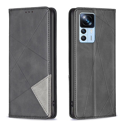 Custodia Portafoglio In Pelle Cover con Supporto B07F per Xiaomi Redmi K50 Ultra 5G Nero