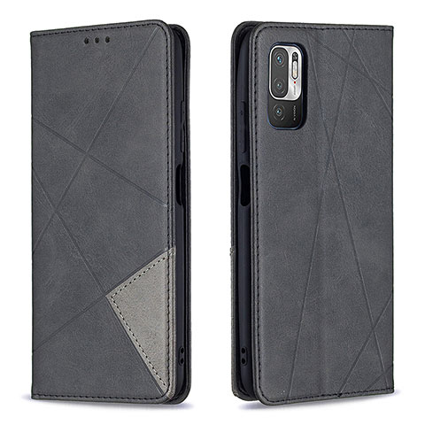 Custodia Portafoglio In Pelle Cover con Supporto B07F per Xiaomi Redmi Note 10 5G Nero