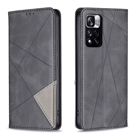 Custodia Portafoglio In Pelle Cover con Supporto B07F per Xiaomi Redmi Note 11 Pro+ Plus 5G Nero