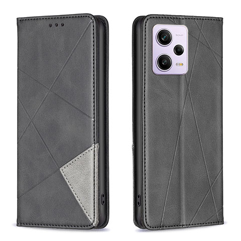 Custodia Portafoglio In Pelle Cover con Supporto B07F per Xiaomi Redmi Note 12 Explorer Nero