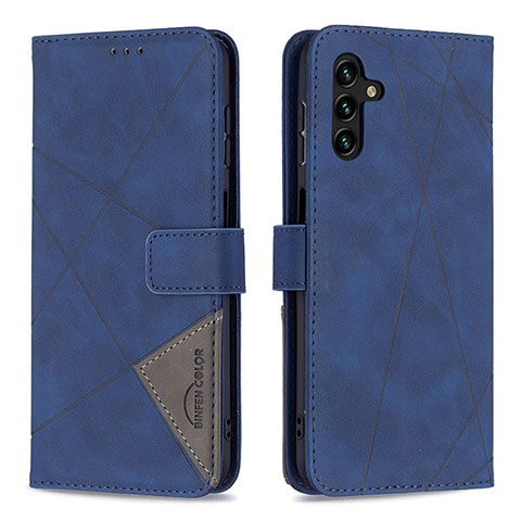 Custodia Portafoglio In Pelle Cover con Supporto B08F per Samsung Galaxy A13 5G Blu