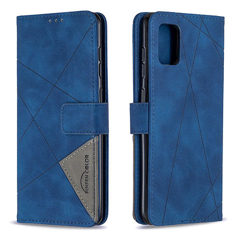 Custodia Portafoglio In Pelle Cover con Supporto B08F per Samsung Galaxy A31 Blu