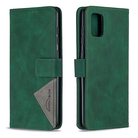 Custodia Portafoglio In Pelle Cover con Supporto B08F per Samsung Galaxy A31 Verde