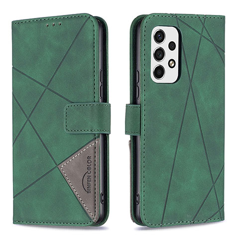 Custodia Portafoglio In Pelle Cover con Supporto B08F per Samsung Galaxy A53 5G Verde