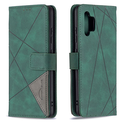 Custodia Portafoglio In Pelle Cover con Supporto B08F per Samsung Galaxy M32 5G Verde