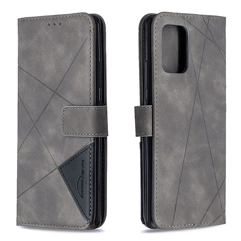 Custodia Portafoglio In Pelle Cover con Supporto B08F per Samsung Galaxy M80S Grigio