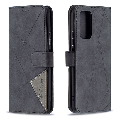 Custodia Portafoglio In Pelle Cover con Supporto B08F per Xiaomi Redmi Note 10 Pro Max Nero