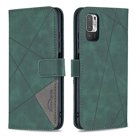 Custodia Portafoglio In Pelle Cover con Supporto B08F per Xiaomi Redmi Note 11 SE 5G Verde