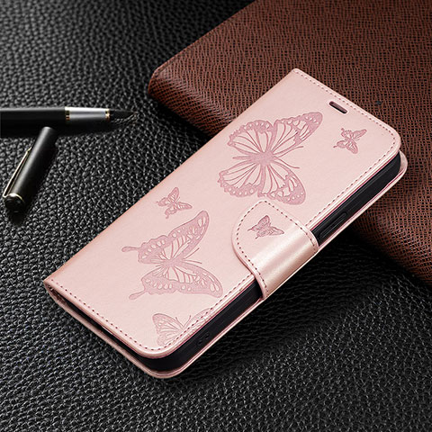 Custodia Portafoglio In Pelle Cover con Supporto B09F per Xiaomi Redmi Note 13 5G Oro Rosa