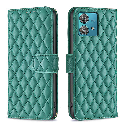 Custodia Portafoglio In Pelle Cover con Supporto B11F per Motorola Moto Edge 40 Neo 5G Verde