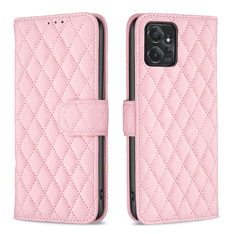 Custodia Portafoglio In Pelle Cover con Supporto B11F per Motorola Moto G Power 5G (2023) Oro Rosa