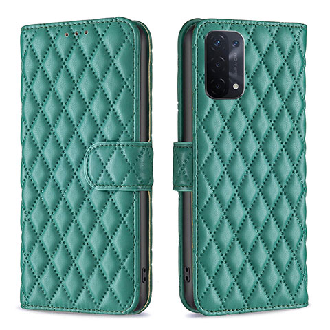 Custodia Portafoglio In Pelle Cover con Supporto B11F per OnePlus Nord N200 5G Verde