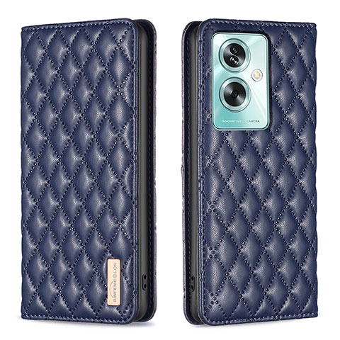 Custodia Portafoglio In Pelle Cover con Supporto B11F per Oppo A2 5G Blu