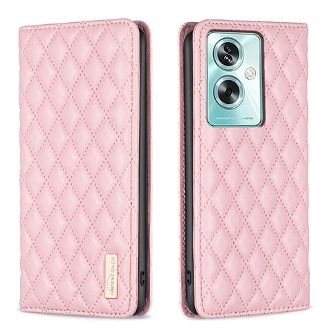 Custodia Portafoglio In Pelle Cover con Supporto B11F per Oppo A2 5G Oro Rosa