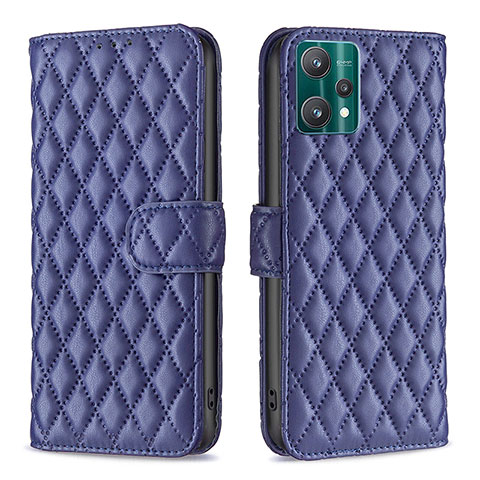 Custodia Portafoglio In Pelle Cover con Supporto B11F per Realme 9 5G Blu