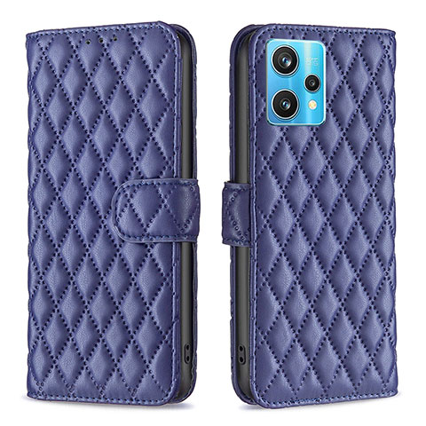 Custodia Portafoglio In Pelle Cover con Supporto B11F per Realme 9 Pro+ Plus 5G Blu