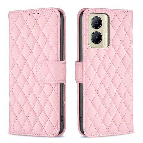 Custodia Portafoglio In Pelle Cover con Supporto B11F per Realme C33 (2023) Oro Rosa