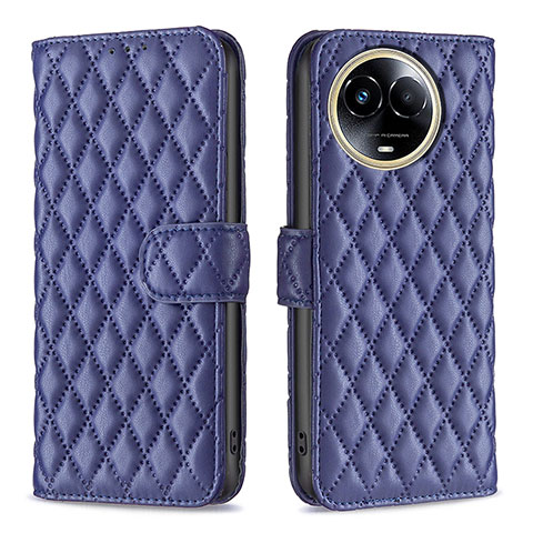 Custodia Portafoglio In Pelle Cover con Supporto B11F per Realme V50s 5G Blu