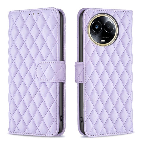 Custodia Portafoglio In Pelle Cover con Supporto B11F per Realme V50s 5G Viola