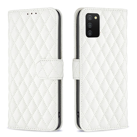 Custodia Portafoglio In Pelle Cover con Supporto B11F per Samsung Galaxy A03s Bianco