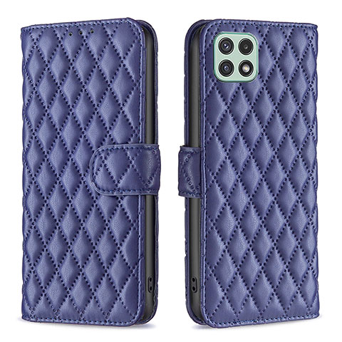 Custodia Portafoglio In Pelle Cover con Supporto B11F per Samsung Galaxy A22s 5G Blu