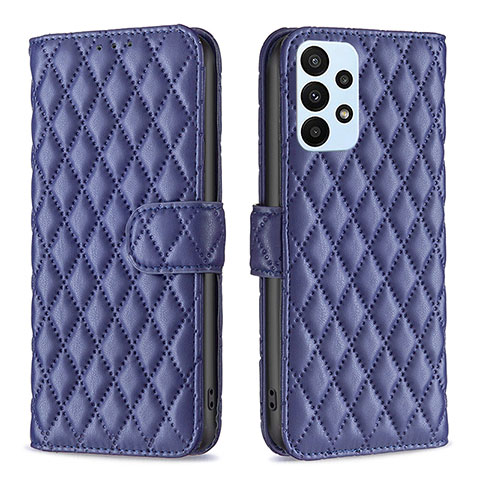 Custodia Portafoglio In Pelle Cover con Supporto B11F per Samsung Galaxy A23 5G Blu