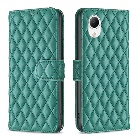 Custodia Portafoglio In Pelle Cover con Supporto B11F per Samsung Galaxy A23 5G SC-56C Verde