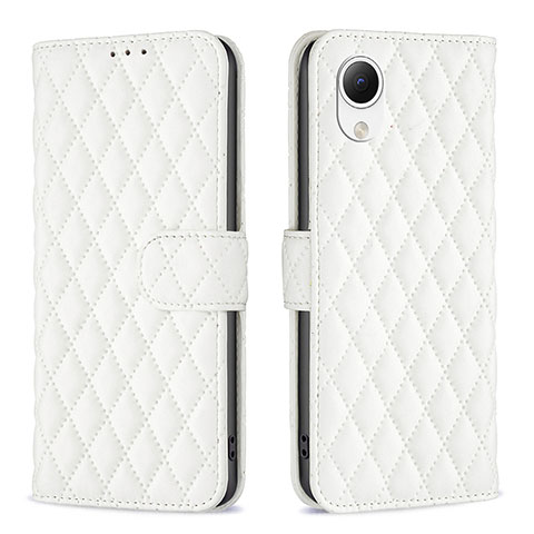 Custodia Portafoglio In Pelle Cover con Supporto B11F per Samsung Galaxy A23e 5G Bianco
