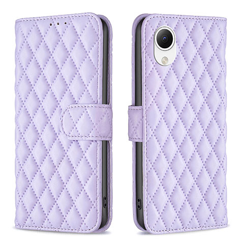 Custodia Portafoglio In Pelle Cover con Supporto B11F per Samsung Galaxy A23e 5G Viola