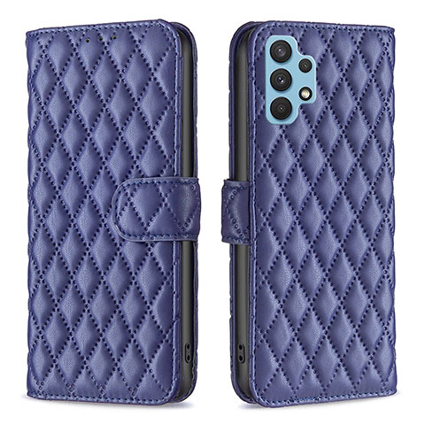 Custodia Portafoglio In Pelle Cover con Supporto B11F per Samsung Galaxy A32 4G Blu