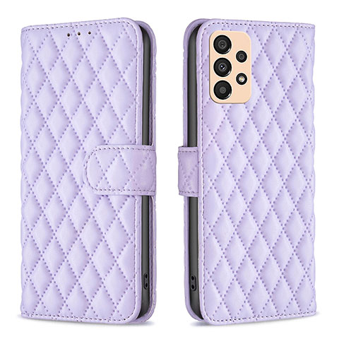 Custodia Portafoglio In Pelle Cover con Supporto B11F per Samsung Galaxy A33 5G Viola