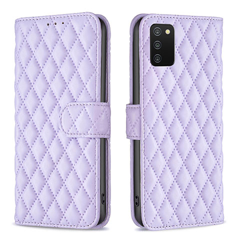 Custodia Portafoglio In Pelle Cover con Supporto B11F per Samsung Galaxy F02S SM-E025F Viola