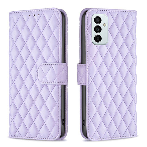 Custodia Portafoglio In Pelle Cover con Supporto B11F per Samsung Galaxy F23 5G Viola