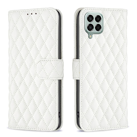 Custodia Portafoglio In Pelle Cover con Supporto B11F per Samsung Galaxy M33 5G Bianco