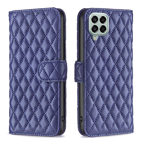 Custodia Portafoglio In Pelle Cover con Supporto B11F per Samsung Galaxy M33 5G Blu